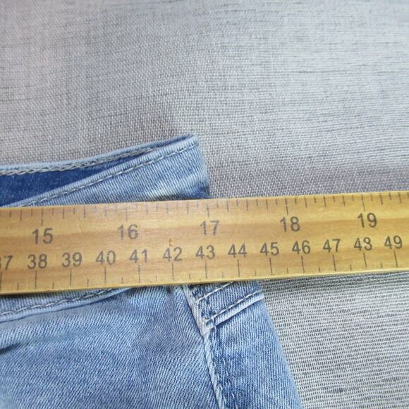 Soundstyle Jeans Womens Size 16 Blue Denim Distressed Straight Leg Grunge Punk - Picture 10 of 12